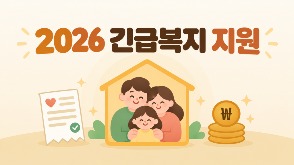 2026 긴급복지 지원 대상과 신청 안내