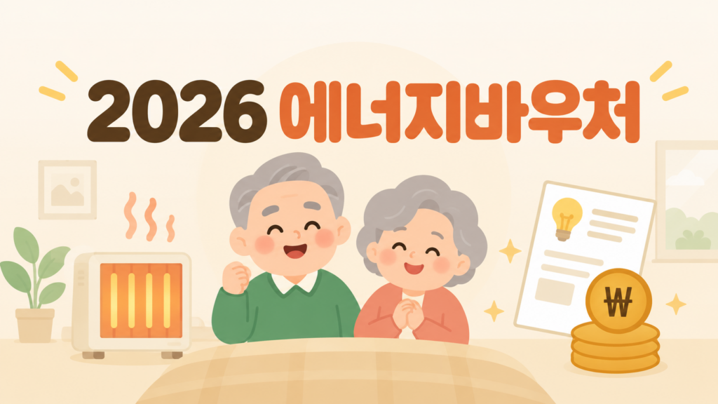 2026 에너지바우처 지원대상과 신청방법 안내