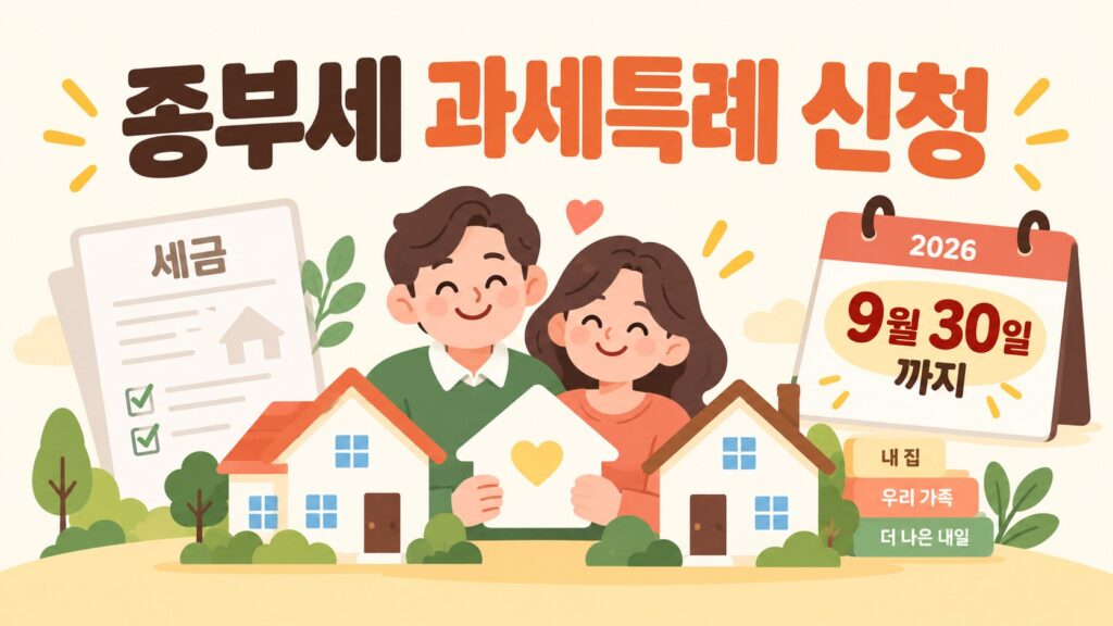 2026 종부세 과세특례 신청 9월 30일까지 안내