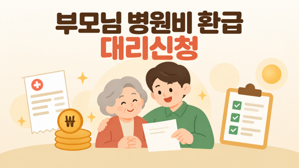 부모님 병원비 환급금 본인부담상한제 대리신청 안내