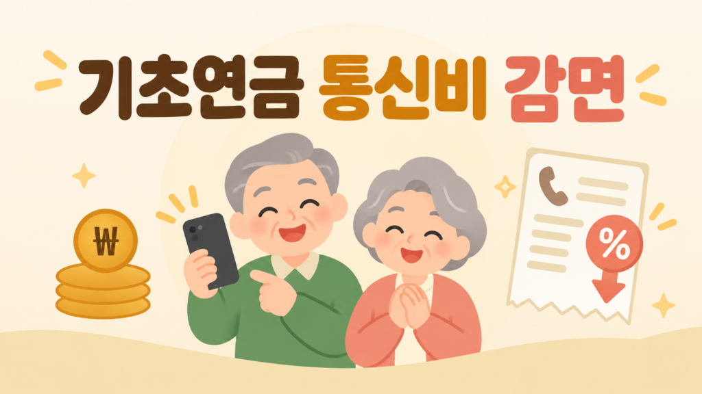 기초연금 수급자 통신비 감면 안내