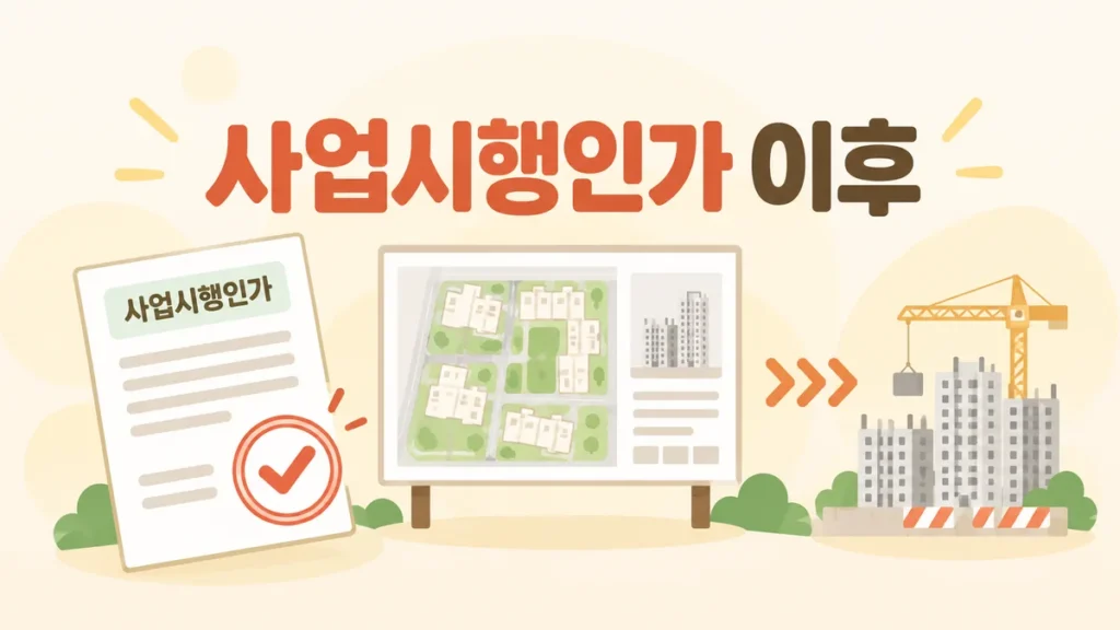 재개발 사업시행인가 이후 절차와 분양신청