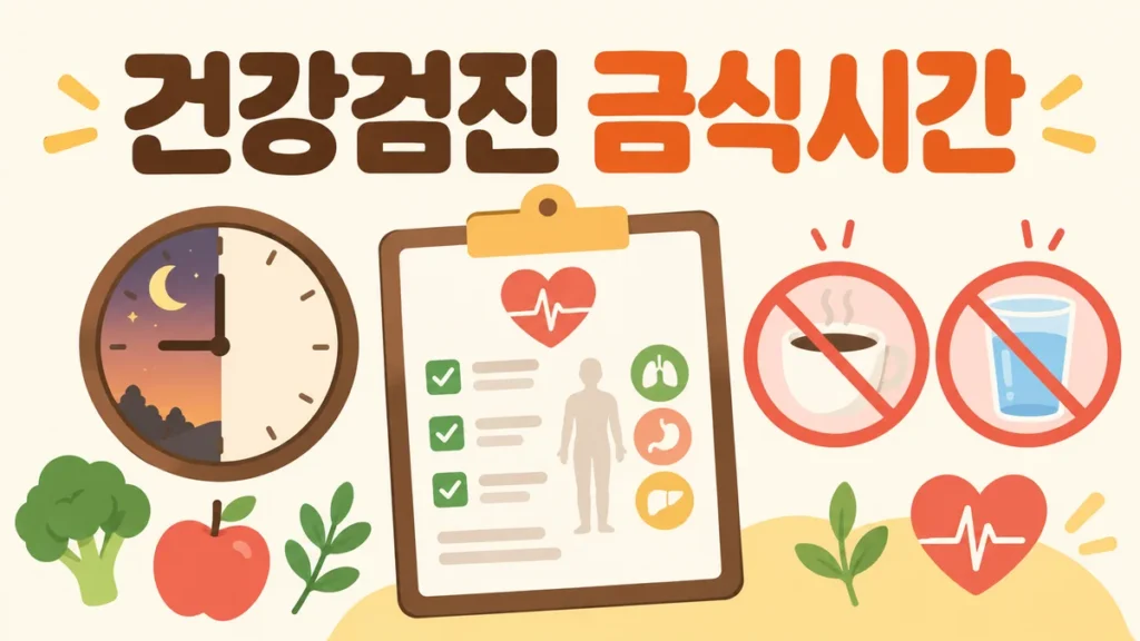 국가건강검진 전날 금식시간 대표 이미지